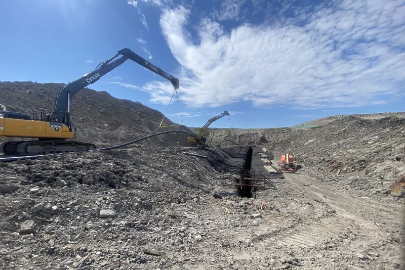 Utility Pipe Installation HDPE Pipe Project 2